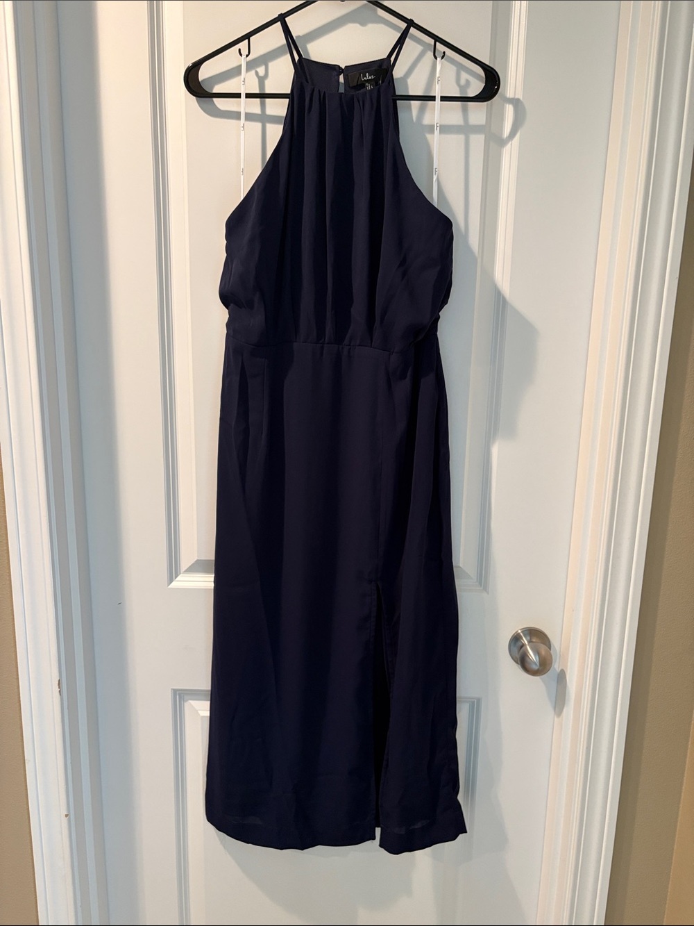 Lulus | Dreamy Date Night Navy Blue Sleeveless Midi Dress (NWT) - Picture 6 of 10